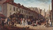 Louis-Leopold Boilly The Arrival of the Diligence oil painting reproduction